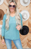 BLUE GREY ZENANA SWEATER