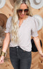 LIGHT MOCHA PUFF SLEEVE TOP