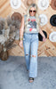 Rolling Stones Cropped Tank Top