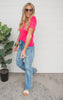 fuchsia top