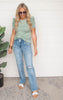 classic ruffled sleeves top