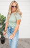 ruffled sleeves top