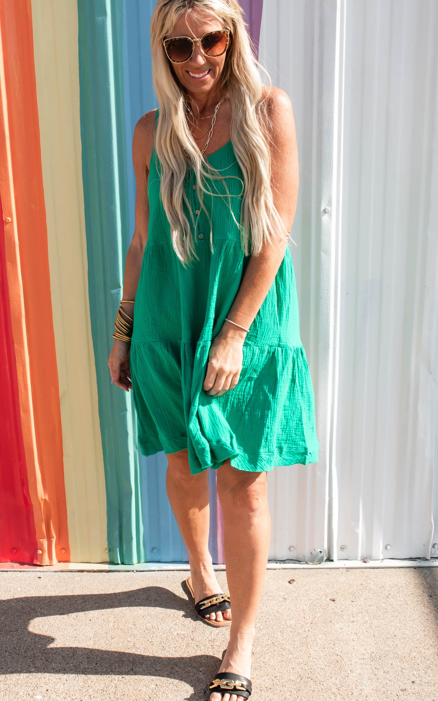 Don't Leave Me Summer Mini Dress - Final Sale