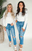The Haven High Rise Slim Crop Denim Jean | Mica - Final Sale