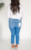 The Haven High Rise Slim Crop Denim Jean | Mica - Final Sale