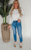 The Haven High Rise Slim Crop Denim Jean | Mica - Final Sale