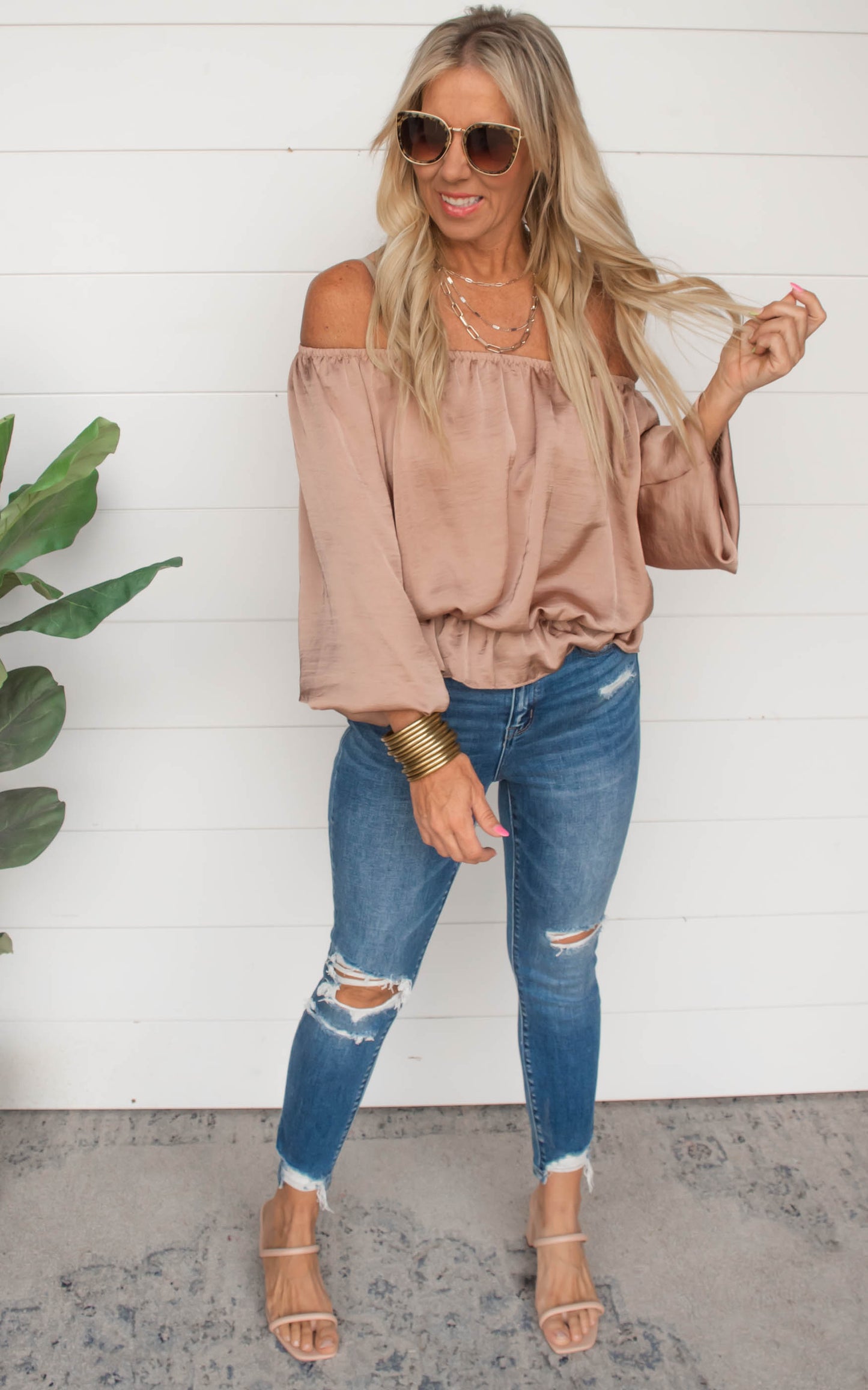 Mid Rise Crop Denim Skinny Jeans | Mica** - Final Sale