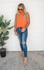 Orange Halter Neck top