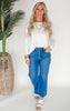 The Bristol High Rise Wide Leg Crop Denim Jean | Mica - Final Sale