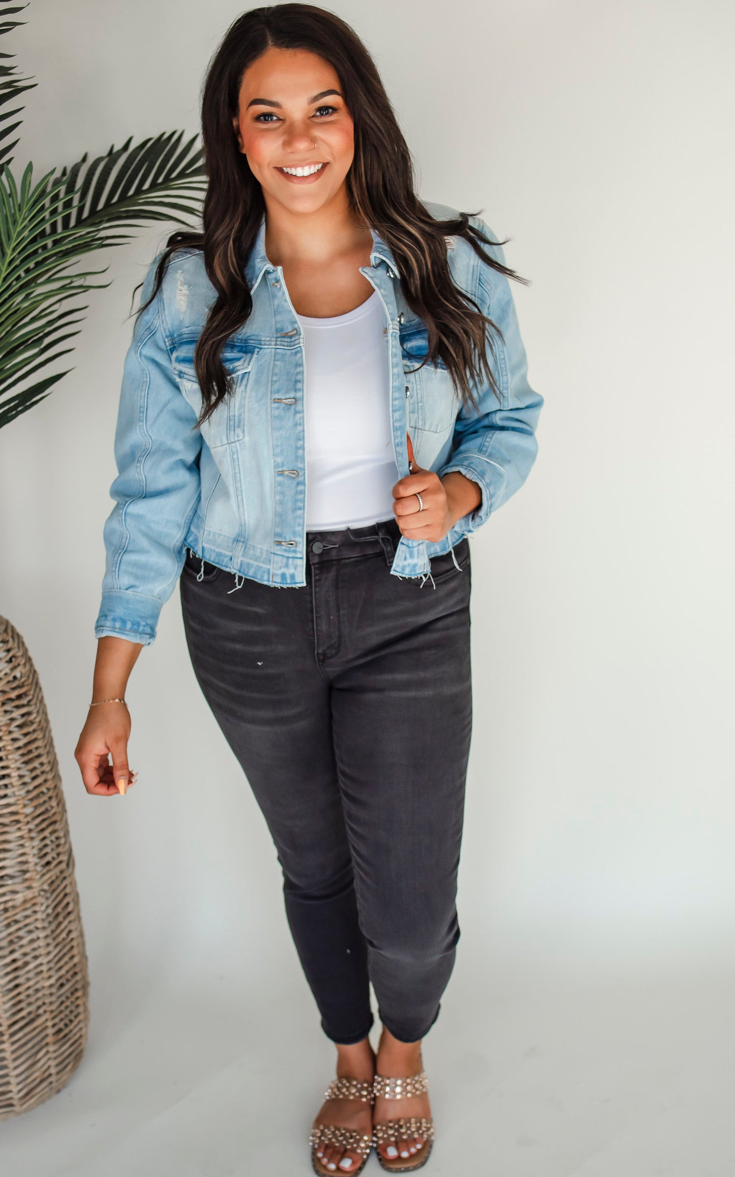 The Eva High Rise Ankle Skinny Denim Jean | Mica ** - Final Sale