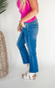 The Anna Mid Rise Bootcut Crop Denim Jean | Mica** - Final Sale