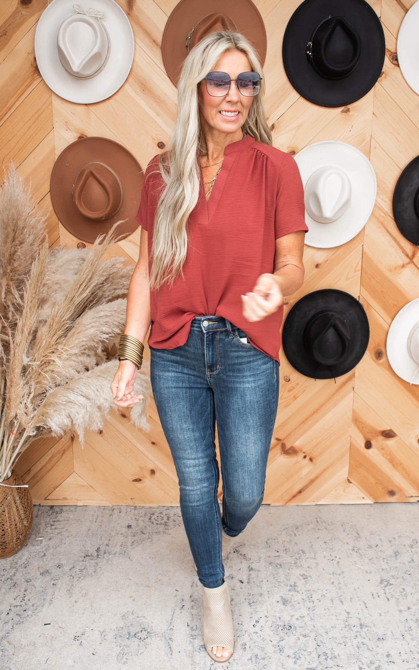 Mid Rise Vintage Raw Hem Skinny Denim Jeans | Judy Blue
