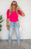 Pink  Short Sleeve Top