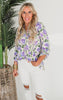 The Lizzy Feel the Joy Floral Blouse Top - Final Sale