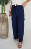 High Waisted Utility Wide Leg Pants** - Final Sale