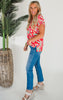 The Lizzy Free to Be Short Sleeve Blouse Top - Final Sale