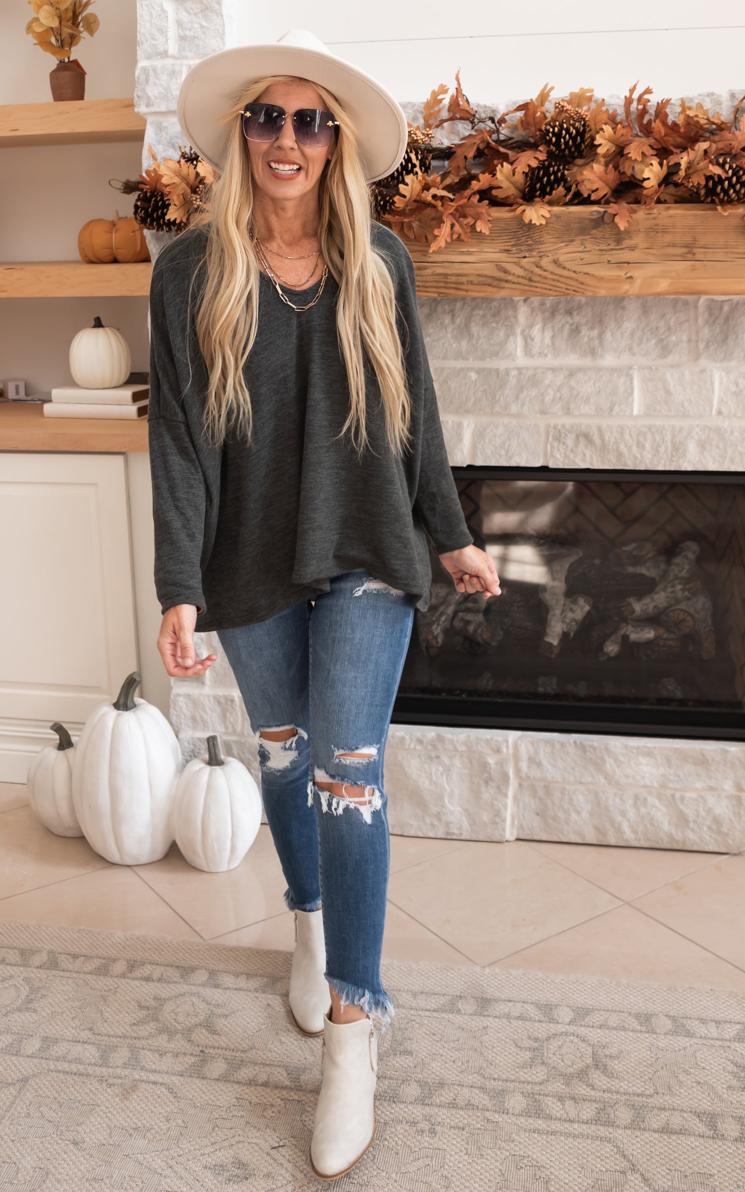 CHARCOAL SWEATER