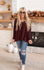 DARK BURGUNDY SWEATER