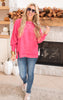 pink hacci oversized sweater