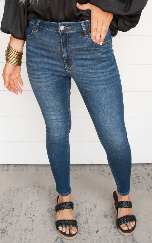 High Waist Skinny Jegging Jeans | Zenana