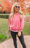 pink mineral wash sweatshirt