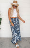 Floral Button Front Smocked Maxi Skirt - Final Sale