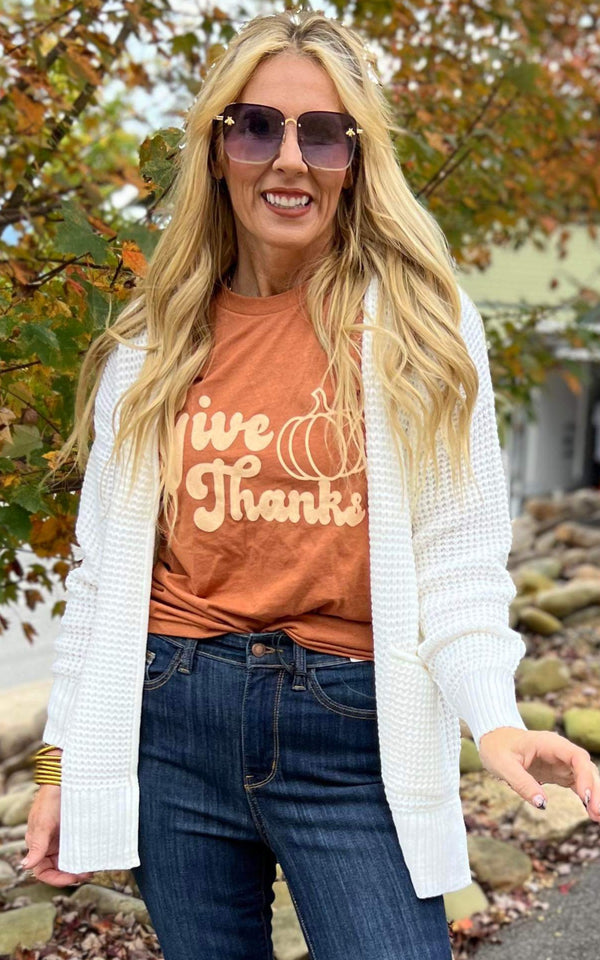 Give Thanks Graphic T-Shirt**