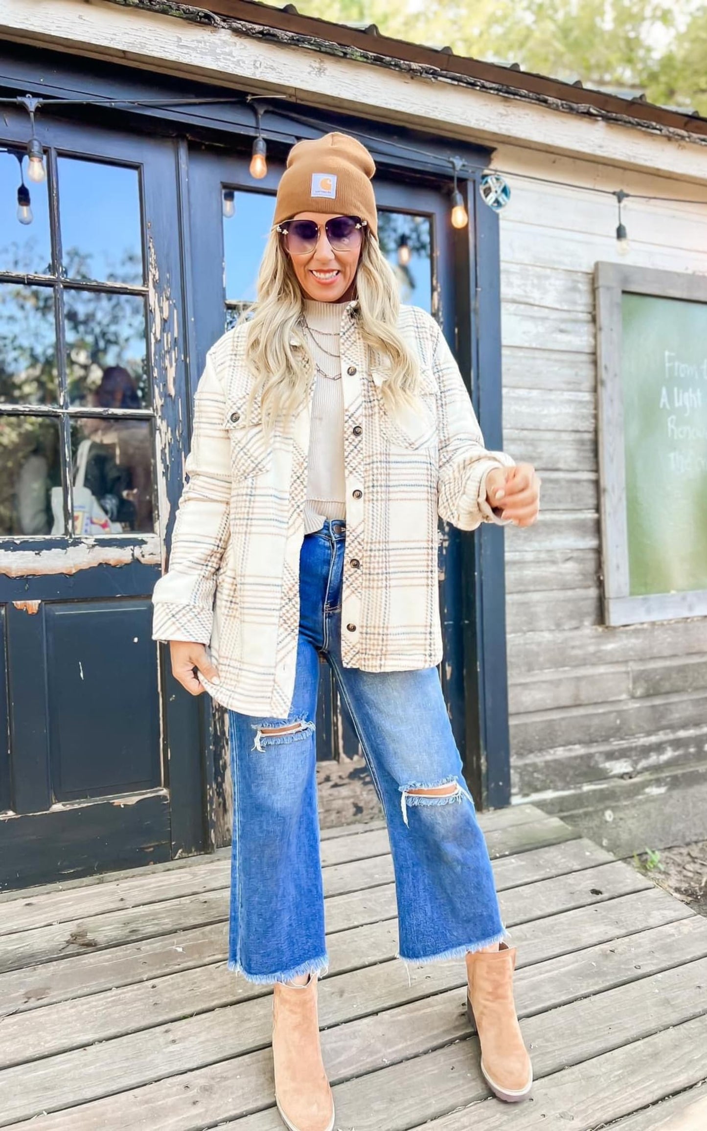 High Rise Frayed Ankle Wide Leg Denim Jeans | RISEN** - Final Sale