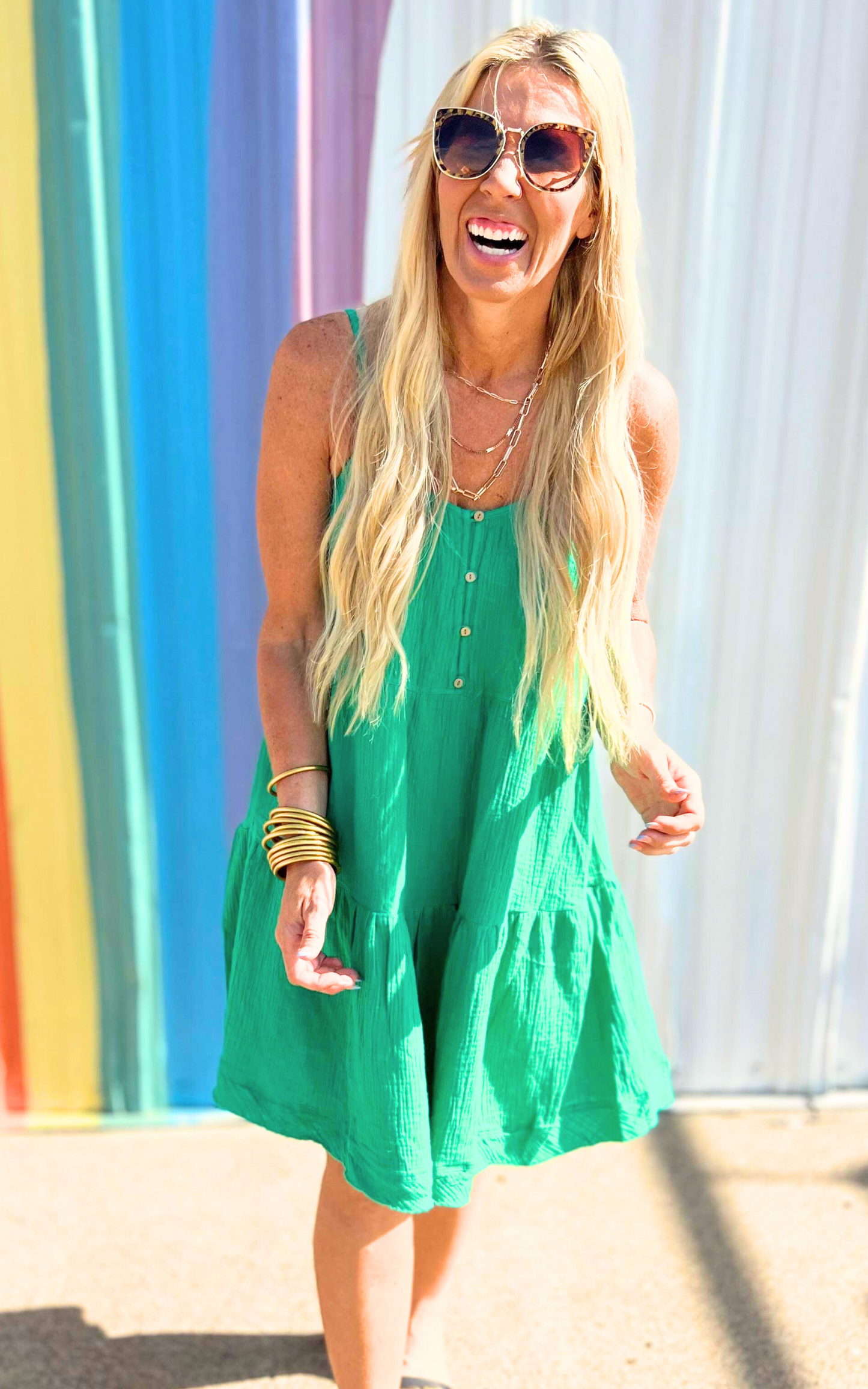 Don't Leave Me Summer Mini Dress - Final Sale