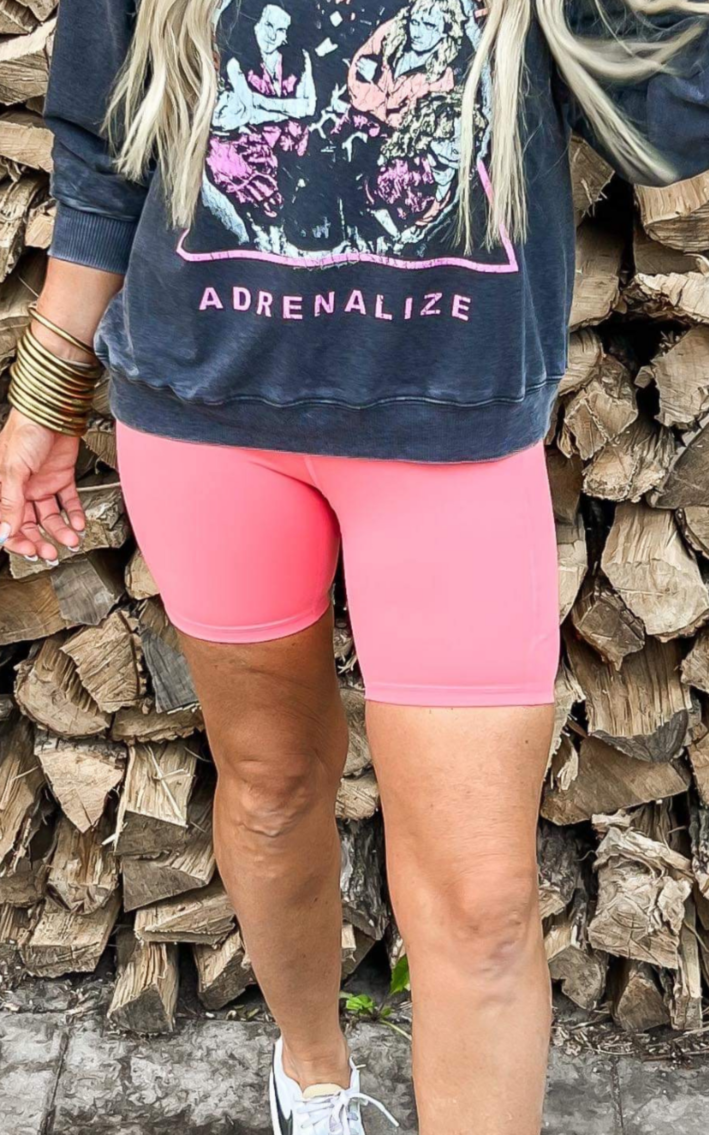 6 Inch Biker Shorts w/ Side Pockets - Final Sale