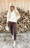 V Waist Full Length Leggings (R/C) | Rae Mode