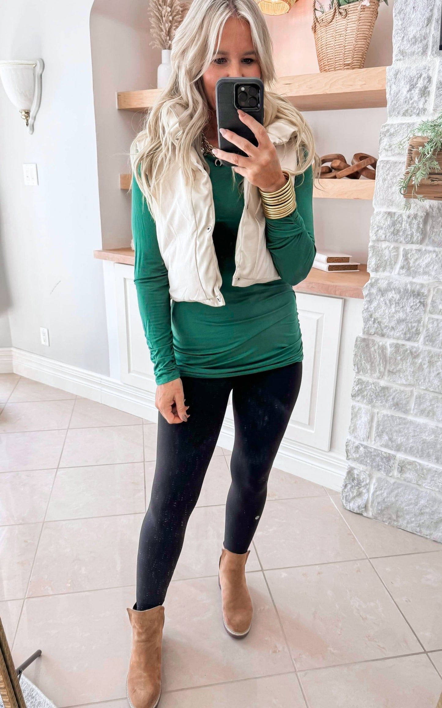 The Essential Long Sleeve Ruched Tunic by Salty Wave *FINAL SALE