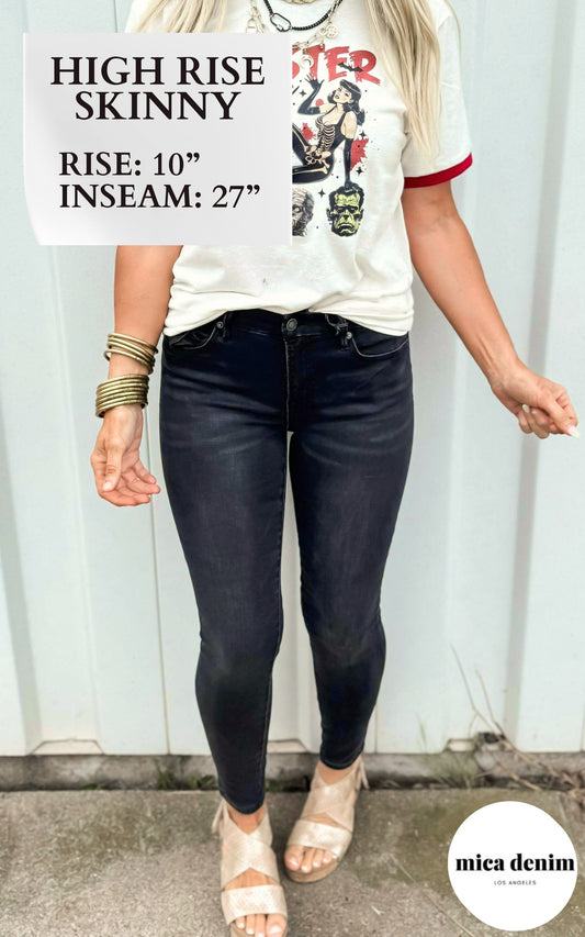 The Eva High Rise Ankle Skinny Denim Jean | Mica ** - Final Sale