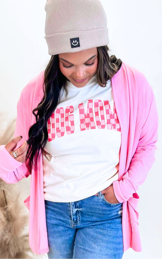 Dog Mom Garment Dyed Graphic T-shirt