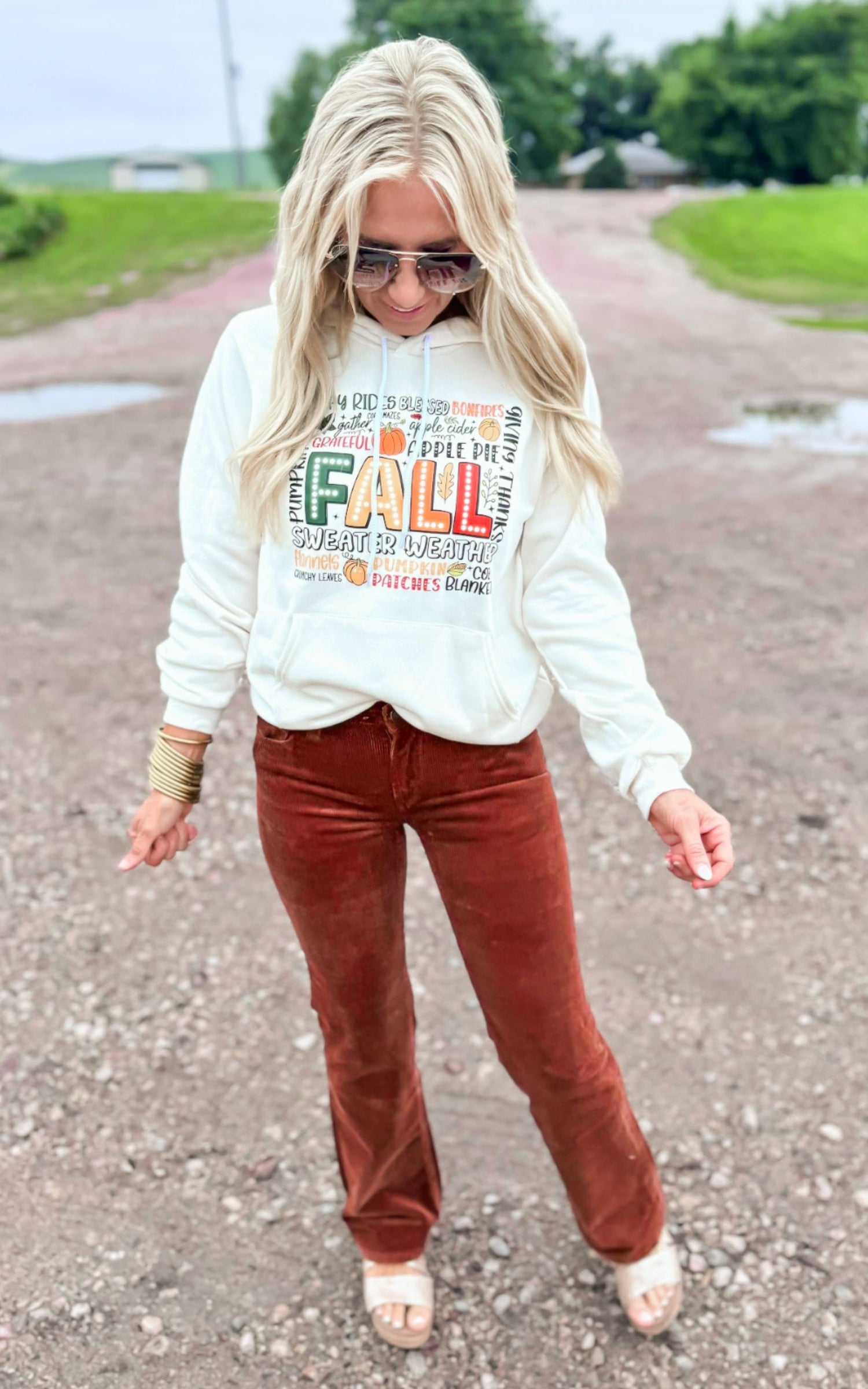 The Bethany Mid Rise Corded Bootcut Denim Jean*