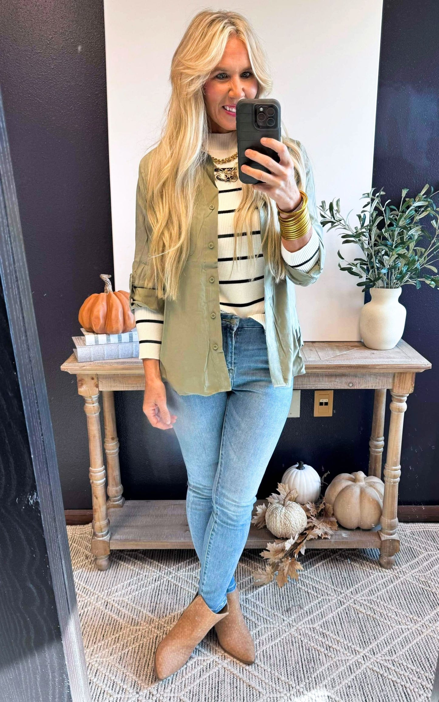 Soft Rayon Faded Garment Wash Shirt** - Final Sale