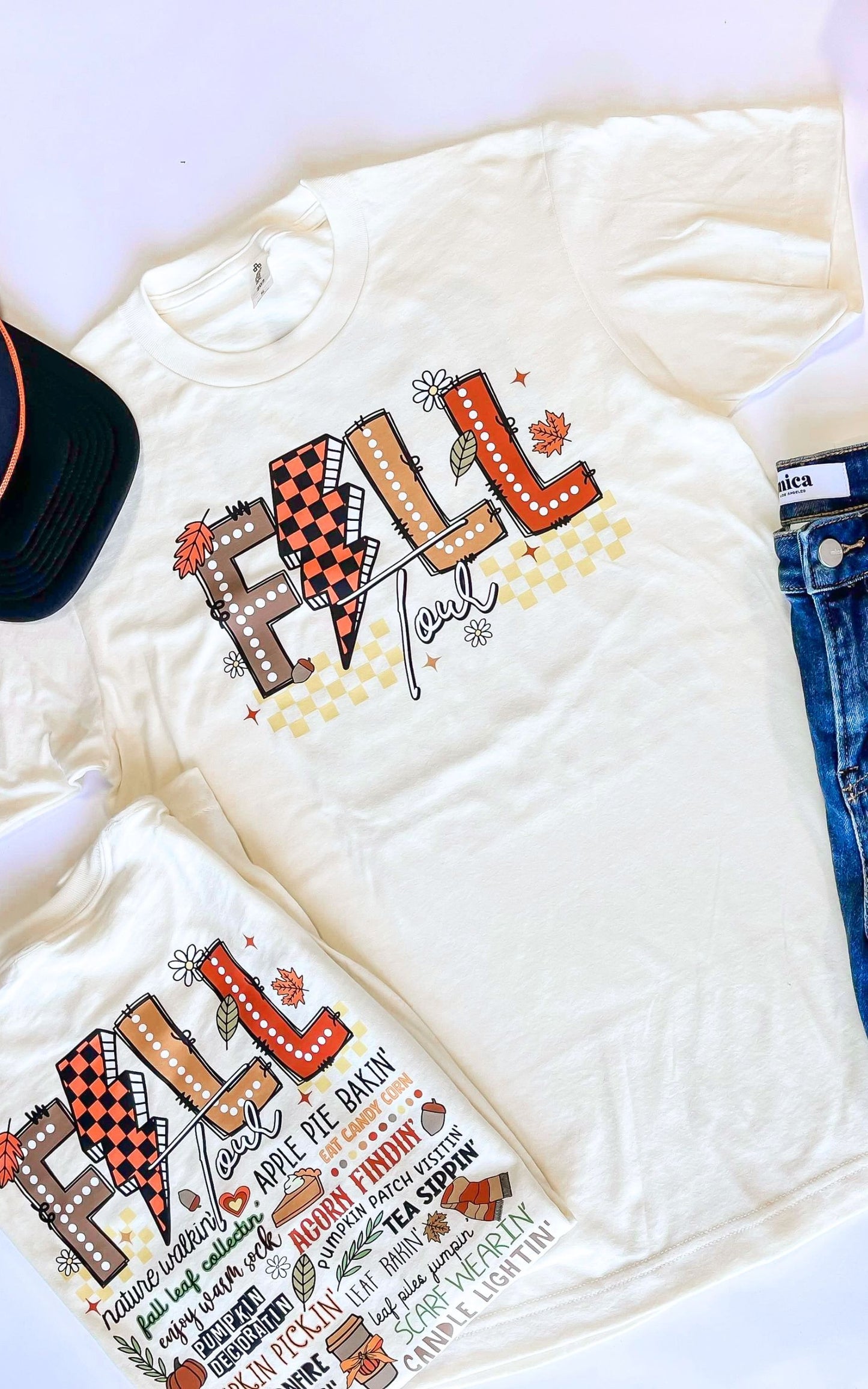 Fall Tour Light Bolt Garment Dyed Graphic T-shirt - Final Sale