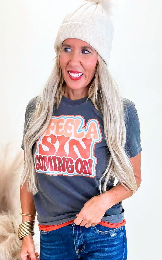 I feel a Sin Coming On Garment Dyed Graphic T-shirt