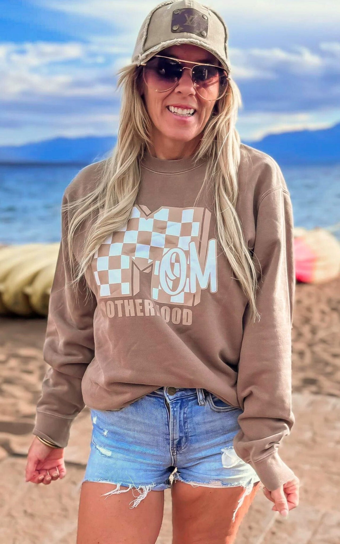 MTV Motherhood Mom Pigment Dyed Graphic Sweatshirt