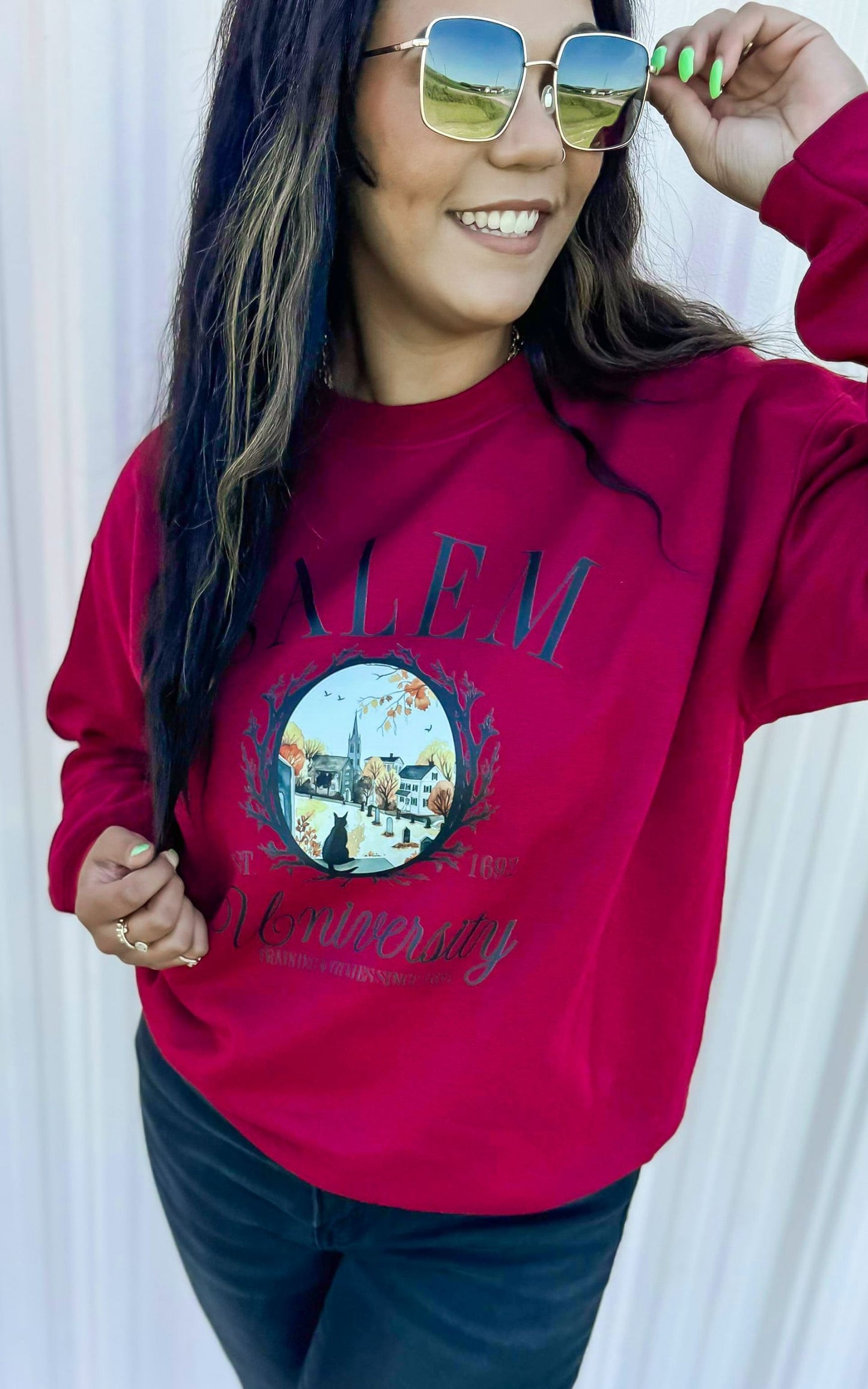 Salem University Graphic Crewneck Sweatshirt - FINAL SALE