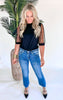 The Anna Mid Rise Bootcut Crop Denim Jean | Mica** - Final Sale