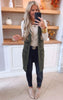 Olive Long Sweater Vest