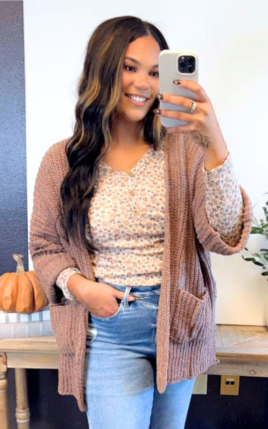 Boho Long Sleeve Sweater Cardigan | POL