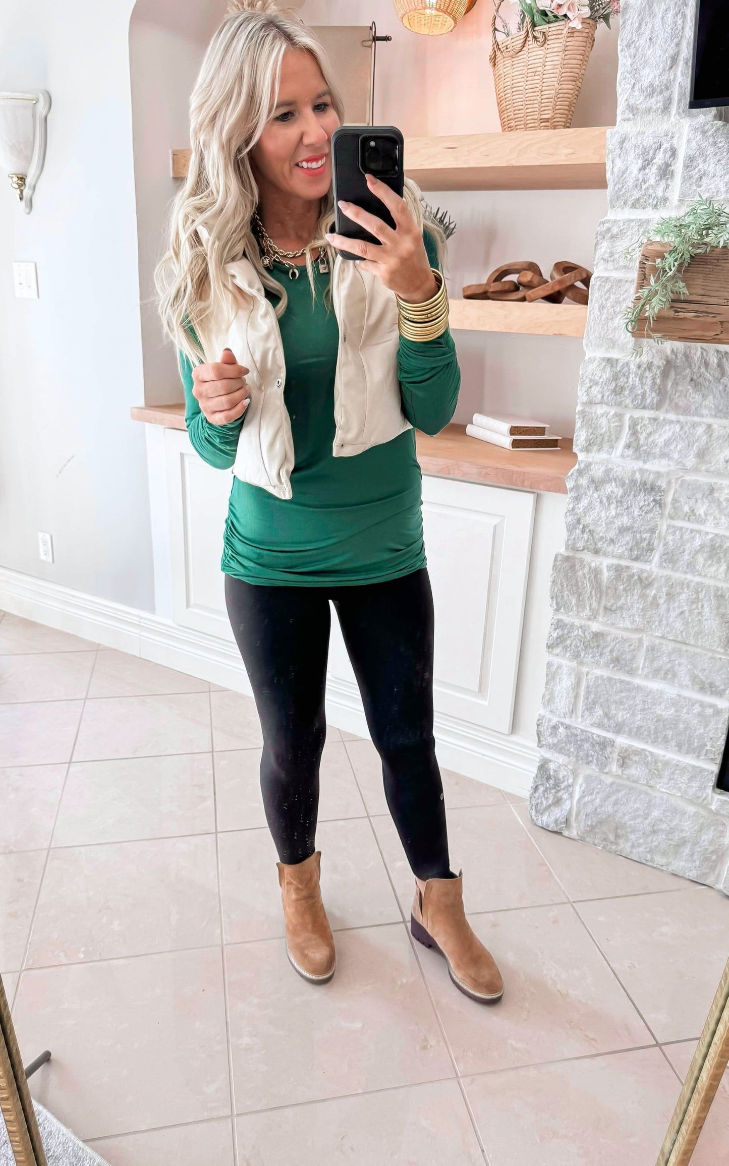 The Essential Long Sleeve Ruched Tunic by Salty Wave *FINAL SALE