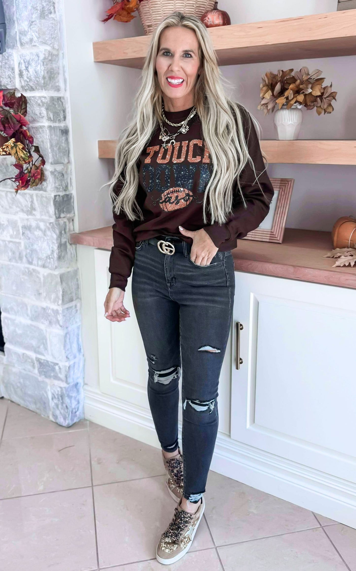 Touchdown Season Graphic Crewneck Sweatshirt*