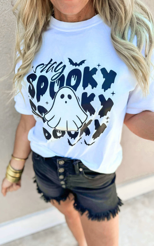Stay Spooky Garment Dyed Graphic T-shirt - FINAL SALE**