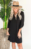 Can it Be Fall Already Half Sleeve Solid Knit Dress - Final Sale