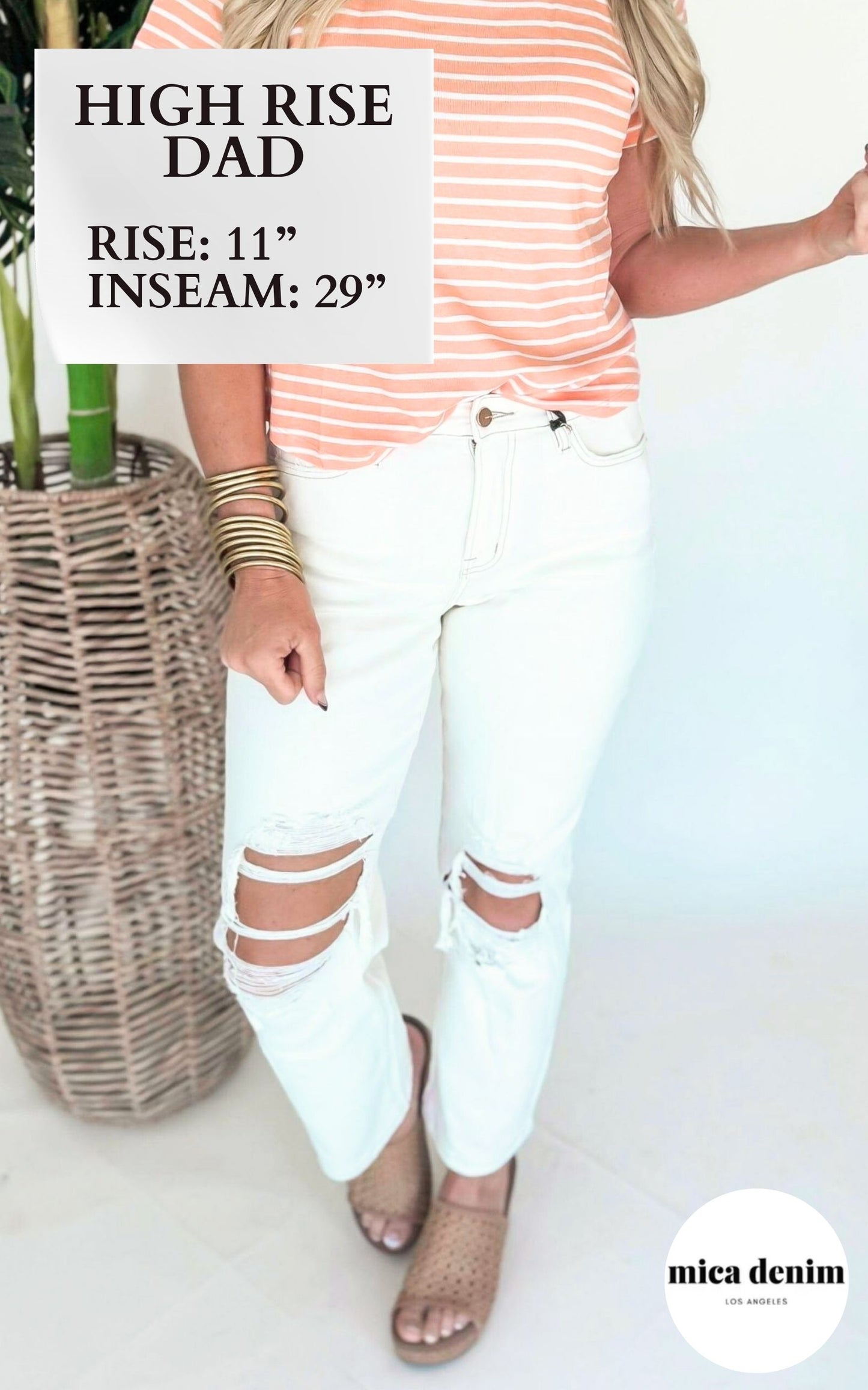 MICA | Nekeas Super High Dad Denim Jean -Final Sale