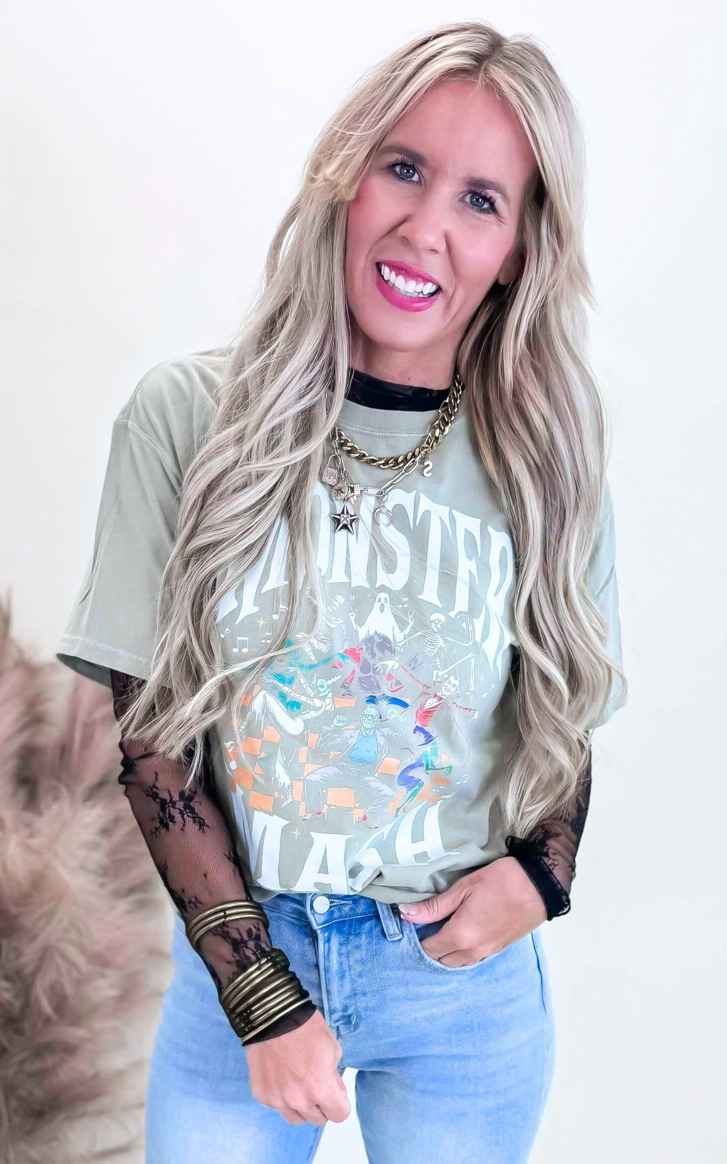Monster Mash Garment Dyed Graphic T-shirt - FINAL SALE