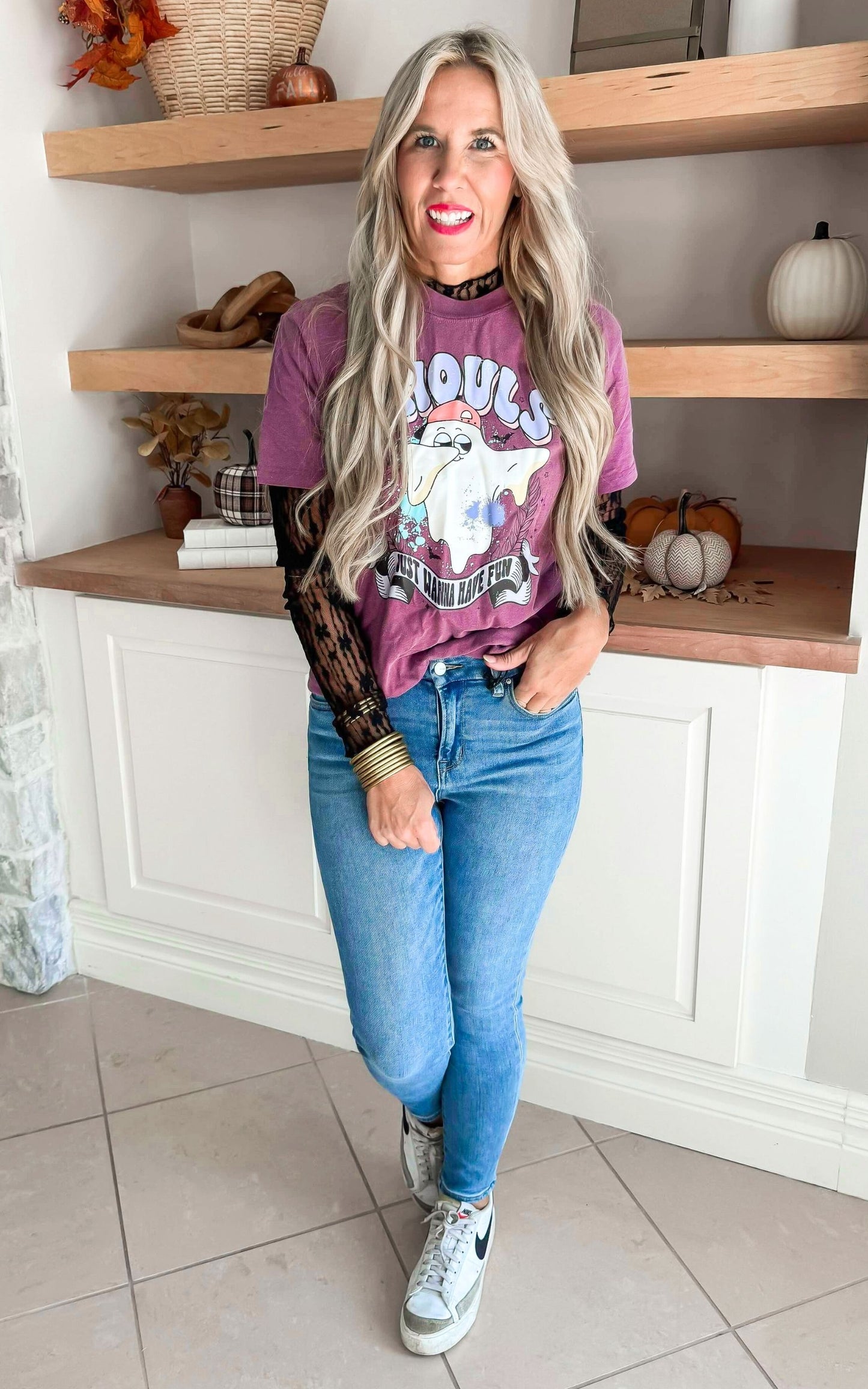 Ghouls Just Wanna Have Fun Garment Dyed Graphic T-shirt - FINAL SALE